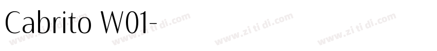 Cabrito W01字体转换